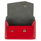 JAM Paper Leather Business Card Case, Angular Flap, Red, 100 Pack (2233317461B)-Dimensions: 2-1/2"(H) x 4"(W) x 3/4"(D)