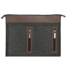 Vangoddy Exo 12" Felt Laptop Sleeve - Brown-Fits up to 12" laptop and tablet