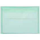 JAM Paper Cello Sleeves, A7, 5-1/16" x 7-3/16", Green, 100 Pack (2783135)-5