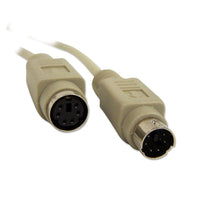BlueDiamond PS/2 Extension Cable M/F - 15ft, (5428)-Moulded connectors, ivory colour, 15 feet in length
