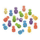 Quartet Magnetic Pushpins - Assorted Colours - 20 Pack-Great for use with magnetic whiteboards and bulletin boards