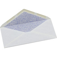 Simply #10 White Security Envelopes, 4-1/8" x 9-1/2", Gummed, 40 Pack-#10 White Envelopes