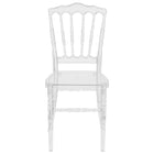 Flash Furniture Flash Elegance Crystal Ice Napoleon Stacking Chair (BHH002CRYSTAL)-Chiavari Seating