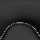 Flash Furniture Contemporary Cozy Mid-Back Vinyl Adjustable Height Barstools with Chrome Base - Black - 2 Pack-Chrome Base