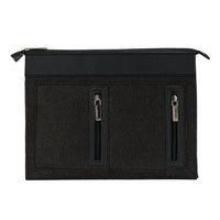 Vangoddy Exo 17" Felt Laptop Sleeve - Black-Slim profile enables convenient storage of sleeve in your briefcase, luggage, or backpack