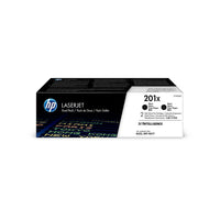 HP 201X (CF400XD) Black Original LaserJet Toner Cartridge, High Yield, 2/Pack-HP 201X toner cartridges work with: HP colour LaserJet Pro M252, M277