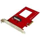 StarTech U.2 to PCIe Adapter for 2.5" U.2 NVMe SSD, SFF-8639, x4 PCI Express 3.0 (PEX4SFF8639)-Boost system speed and performance by adding a PCIe NVMe U.2 SSD to your PC