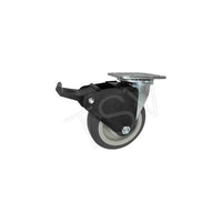 Blickle Total Locking Caster, 6" (152 Mm), Wheel Material: Phenolic, Caster Type: Swivel w/Brake, Ml782, 2 Pack (CA-27PH60JB)-Wheel Diameter: 6" (152 mm)