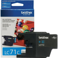 Brother LC71 Cyan Ink Cartridge (LC71CS)-Standard ink cartridge, up to 300 pages