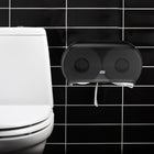 Tork Twin Jumbo Bath Tissue Roll Dispenser with See-Through Window - Smoke Grey-Robust design with lock to protect the roll and stop pilferage in demanding environments