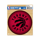 The Sports Vault Toronto Raptors Round Vinyl Decal - 4.5" - Red-Home Decor