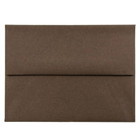 JAM Paper Enveloppes en papier recyclé à 100 % à fermeture gommée, format livret, 4 3/8 x 5 3/4 po, brun chocolat, paq./100-Brun chocolat