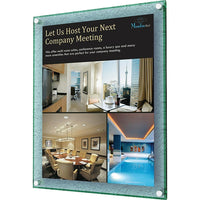 Staples Acrylic Wall Sign Holder with Bevelled Edge, Letter Size-This durable, lightweight holder offers a sleek and sophisticated option for document display 