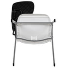 Flash Furniture Ergonomic Shell Chair with Right Handed Flip-Up Tablet Arm - White - 5 Pack-Some Assembly Required: attach tablet arm with 2 screws