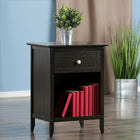 Winsome Blair Accent Table, Coffee Finish (23218)-Lower storage shelf