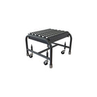 Tri-Arc Manufacturing Aluminum Rolling Ladder, Step Width: 16", Step Type: Serrated, No. of Steps: 1 (WLAR001165)-No. of Steps: 1