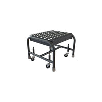 Tri-Arc Manufacturing Aluminum Rolling Ladder, Step Width: 16", Step Type: Serrated, No. of Steps: 1 (WLAR001165)-No. of Steps: 1