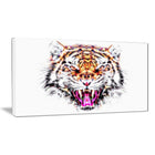 Designart Ferocious Feline Large Animal Canvas Artwork, (PT2368-40-20)-Print