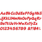 Trend Enterprises - Lettres réutilisables majuscules/minuscules italiques, 4 po, rouge (T-2700)-Dimensions : 4 long. po
