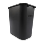 Rubbermaid Plastic Wastebasket - 28 1/2 Quart - Black-Dimensions: 15"H x 10.5"W x 14.5"D