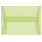 JAM Paper A10 Invitation Envelopes, 6 x 9.5, Translucent Vellum Leaf Green, 250 Pack (PACV853H)-Leaf green translucent envelope