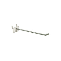 Azar Displays 6" x 0.148" Attached Back, 50 Pack-Galvanized metal with quick back plastic plate