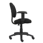 Nicer Furniture Fabric Deluxe Posture Task Chair - Adjustable Arms-Seat height adjustment for heights from 18.5 to 23.5 Inch;