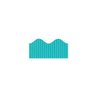 Pacon Corporation Bordette 37166 50' X 2.25" Scalloped Solid Decorative Border, Azure Blue-Bulletin board borders for decorating classrooms