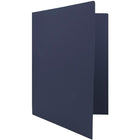 JAM Paper Premium Paper Cardstock Two Pocket Presentation Folders, Navy Blue, 6 Pack-6/pack