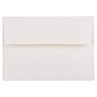 JAM Paper 4bar A1 Envelopes, 3.63 x 5 1/8, Strathmore Bright White Laid, 100 Pack (900911330g)-Bright white