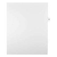 Mark Maker Legal Exhibit Index Tab White Single Tabs, 1/15th Cut, Letter Size, No Holes, Number 20, 25 Pack-White Single Tabs, 1/15th Cut