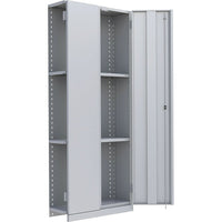 Metalware RK897 Boltless Shelving Unit, 4-Shelves, 36" x 18" x 88", Light Grey-Adjustable shelving system that provides high strength, yet economical storage capacity for your needs
