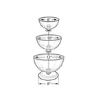 Azar Displays 3-Tier 8", 10", & 12" Bowl Counter Display (720302)-Overall height: 24"