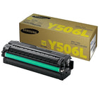 Samsung CLT-Y506L High Yield Yellow Toner Cartridge (SU519A)-3,500 pages