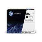 HP 81X (CF281X) Black High Yield Original LaserJet Toner Cartridge-High-yield toner cartridge yields up to 25000 pages