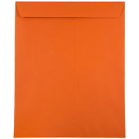 JAM Paper 10 x 13 Open End Catalog Envelopes, Brite Hue Orange Recycled, 100 Pack (87766)-Orange