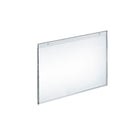 Azar Displays 9" x 12" Horizontal Wall Mount Acrylic Sign Holder, Clear, 10 Pack (162713)-Can be used on pegboard, slatwall, gridwall, or on a wall with screws
