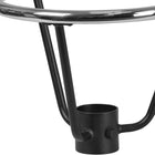 Flash Furniture Bar Height Table Base Foot Ring with 3.25" Column Ring - 16" Diameter-Chrome Finish