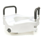 Bios Living Raised Toilet Seat, Tool Free-The tool free clamp-on raised toilet seat attaches easily to most commodes, made from a comfortable moulded plastic which is easy-to-clean and durable