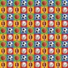 Millbrook Studios Flat Wrap, Balls, 12 Pack (57059)-Each sheet is 19" x 27"