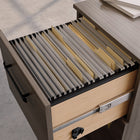 Sauder Affirm 2-Drawer Mobile Pedestal - Hudson Elm-Meets BIFMA standard x5.9 for safety, durability, and structural performance
