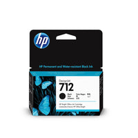 HP 712 38ml Black DesignJet Ink Cartridge-Black