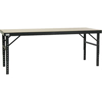 Valleycraft Vari-Tuff Ergonomic Workbenches, 84"W x 28"D, Wood (F87866A4)-Width: 84"