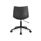Plata Import Patrik Upholstered Leather Office Chair - Black-Assembly Required