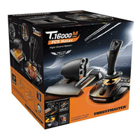 Thrustmaster T16000m FCS Hotas Joystick Control System, PC-The T.16000M FCS HOTAS is composed of the T.16000M FCS (Flight Control System and the TWCS (Thrustmaster Weapon Control System throttle.