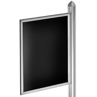 Azar Displays H Slide-in Frame for Freestanding Unit (300274-SLV)-Freestanding Unit
