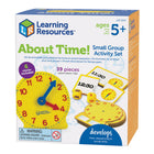 Learning Resources - Il était temps! Ensemble d'activités en petits groupes-Enseignez des compétences en matière de temps à toute la classe avec cette horloge de classe en petit groupe