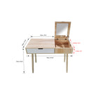 J&R Home Collection Leo 2-Tone Desk with Flip Up-Dimensions: 35.43"W x 15.74"D x 29.52"H