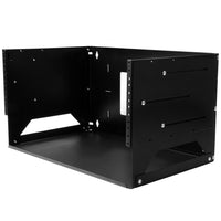 StarTech Wall-Mount Server Rack with Built-in Shelf, Solid Steel, 4U (WALLSHELF4U)-Customize your setup with a built-in shelf that can be positioned at either the top or the bottom of the rack
