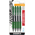Zebra Sarasa Rapid Dry Gel Pens Retractable – 0.7mm – Green – 4 Pack (46884STP)-Smooth flowing, low viscosity, evolutionary rapid dry gel ink